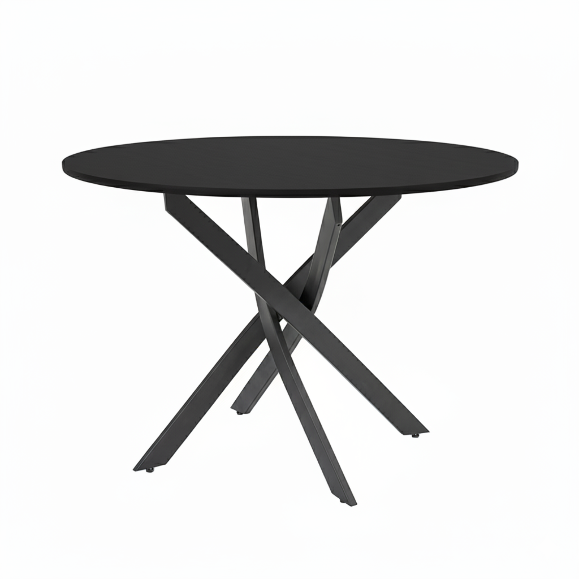 Carol Wood Dining Table: Black Ash Veneer 